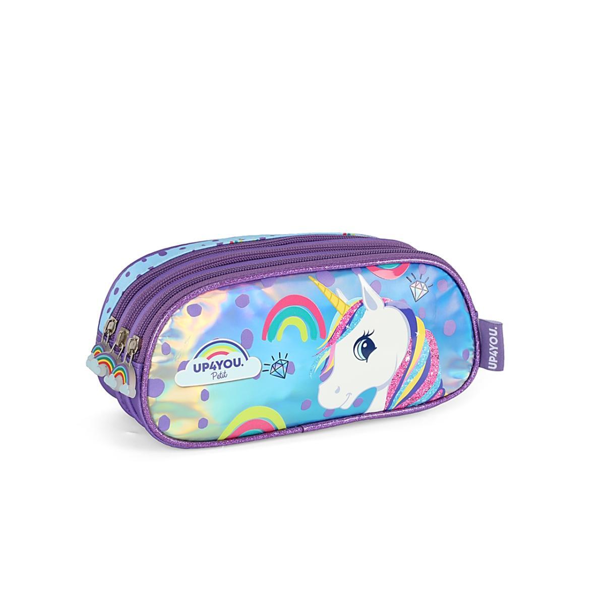 Imagem 4 do produto Estojo Infantil Unicórnio Triplo Up4you 020694