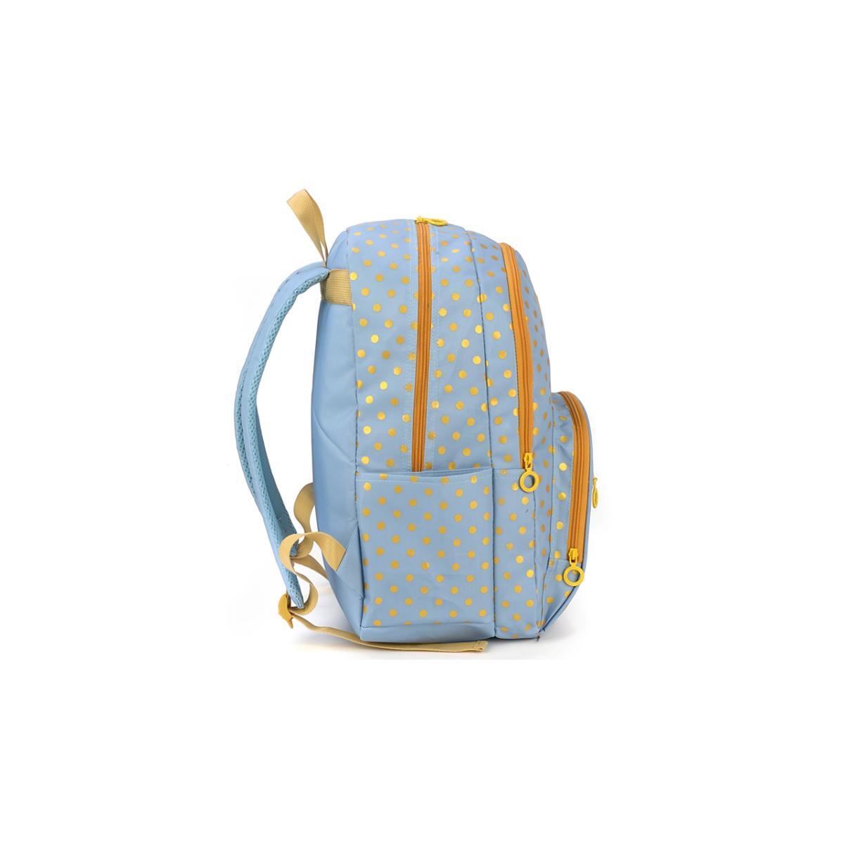 Imagem 4 do produto Mochila Juvenil Costa Feminina Poa Metalizado Azul Up4you