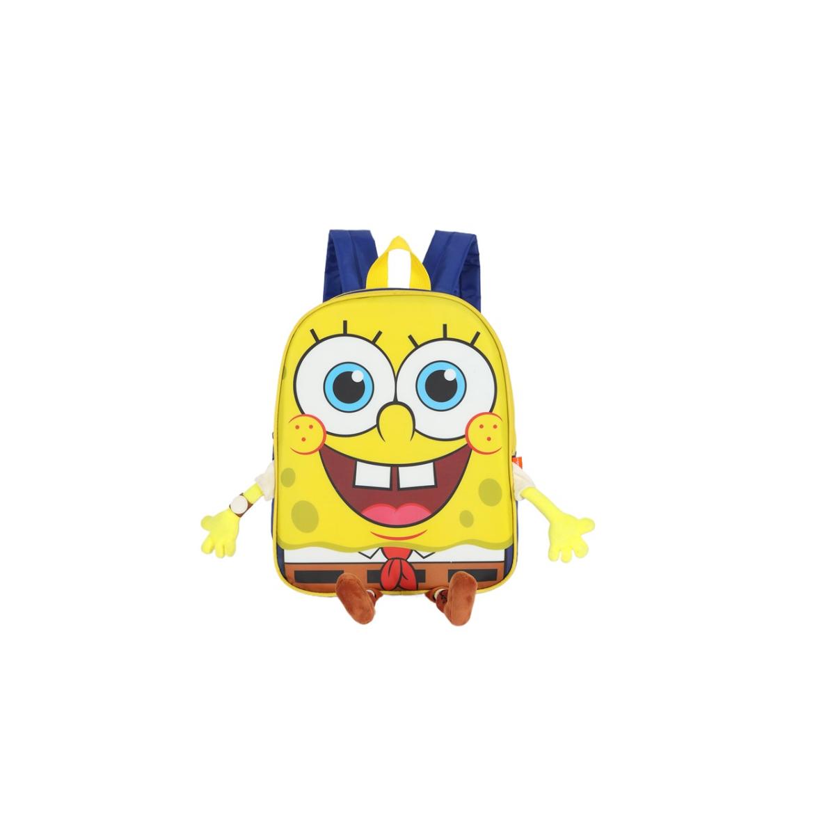 Imagem 3 do produto Mini Mochila Bob Esponja Pés/Mãos Pelúcia Luxcel 022119
