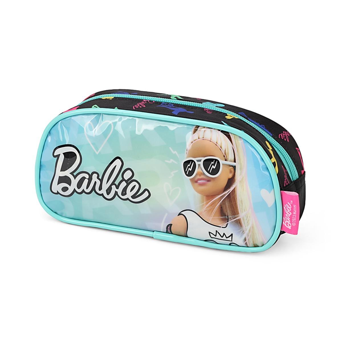Imagem 2 do produto Estojo Escolar Infantil Barbie Verde Luxcel