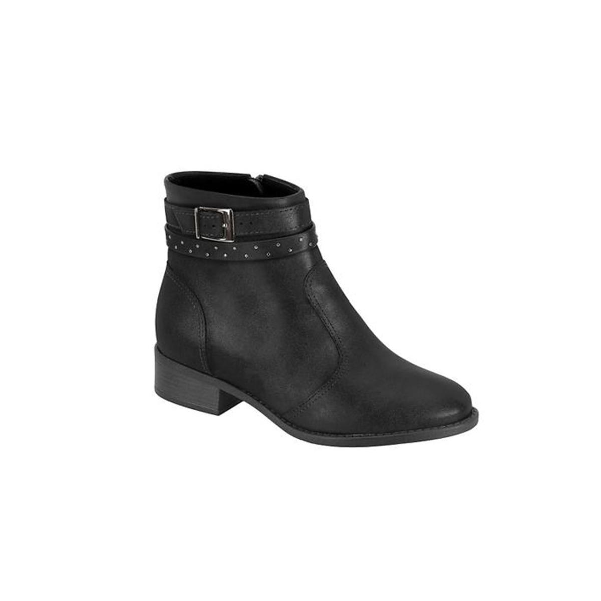 Imagem 3 do produto Bota Feminina Ultraconforto Cano Curto Fivela Modare 022757