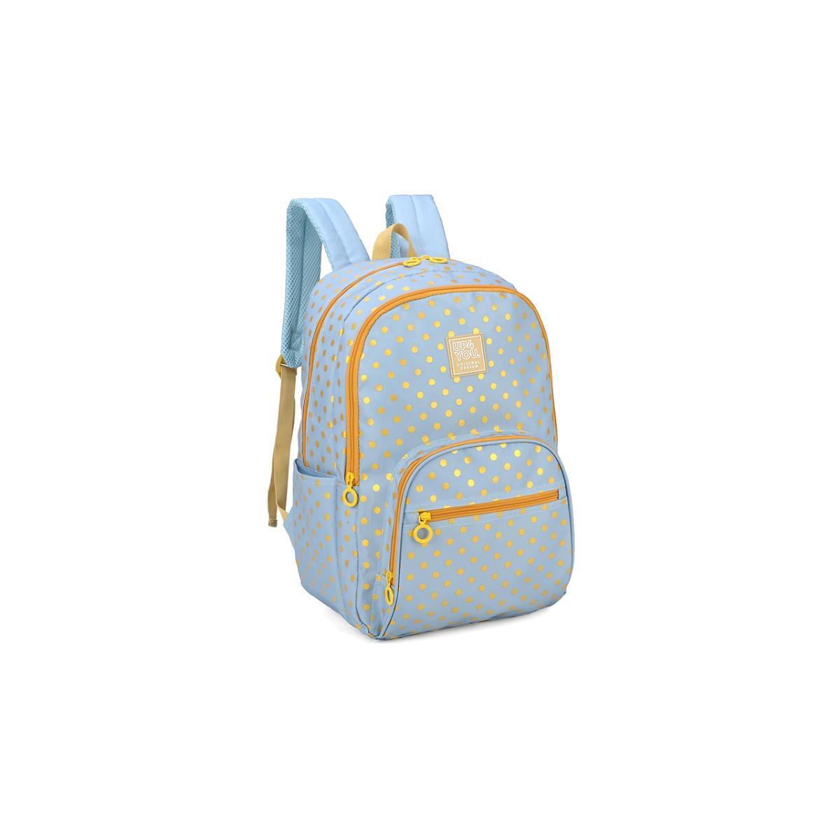 Imagem 3 do produto Mochila Juvenil Costa Feminina Poa Metalizado Azul Up4you