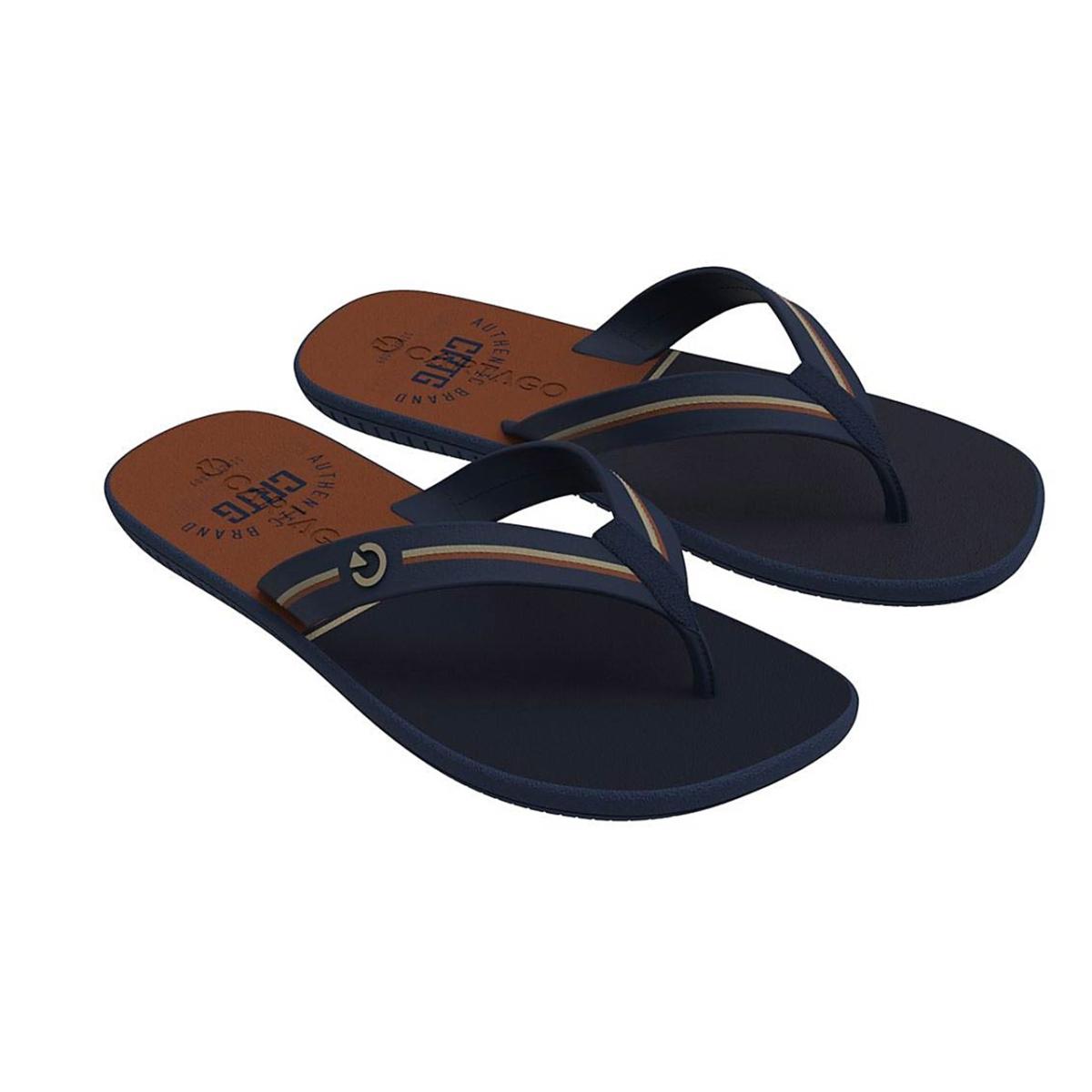 Imagem 2 do produto Chinelo Masculino Detroit Azul/Telha Cartago