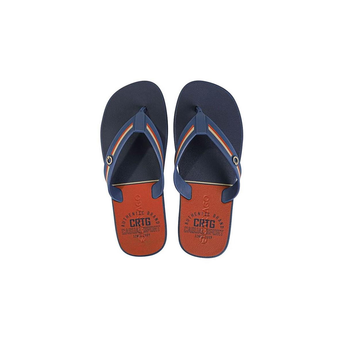 Imagem 3 do produto Chinelo Masculino Detroit Azul/Telha Cartago