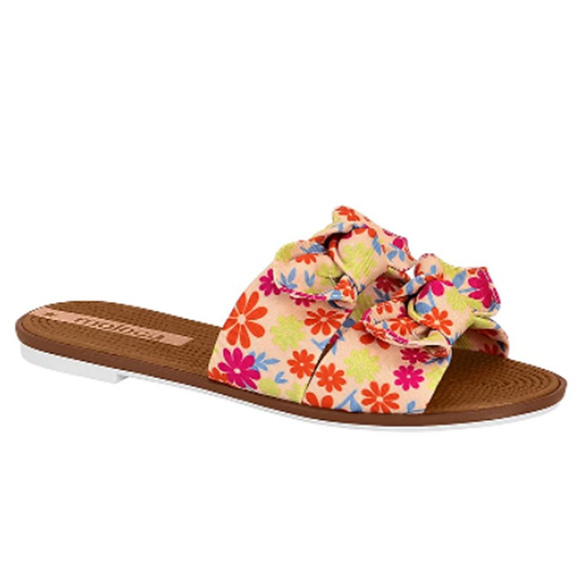 Imagem 1 do produto Rasteirinha Feminina Flat Multi Pink Moleca