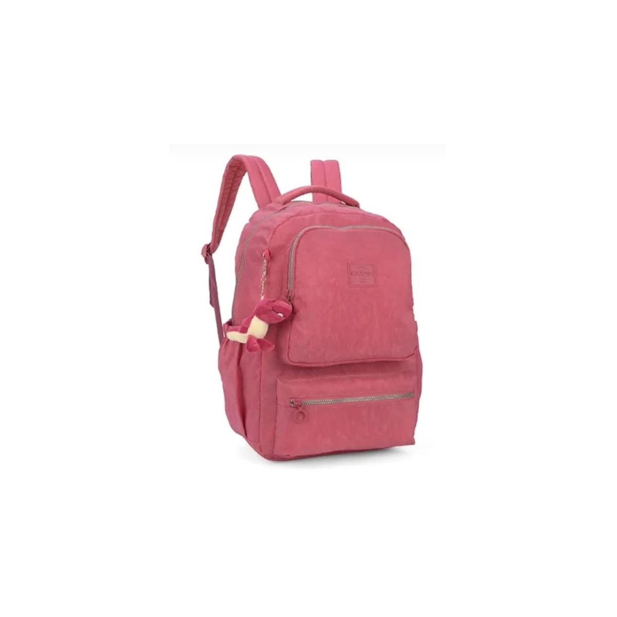 Imagem 2 do produto Mochila Feminina Escolar Rosa-Escuro Up4you
