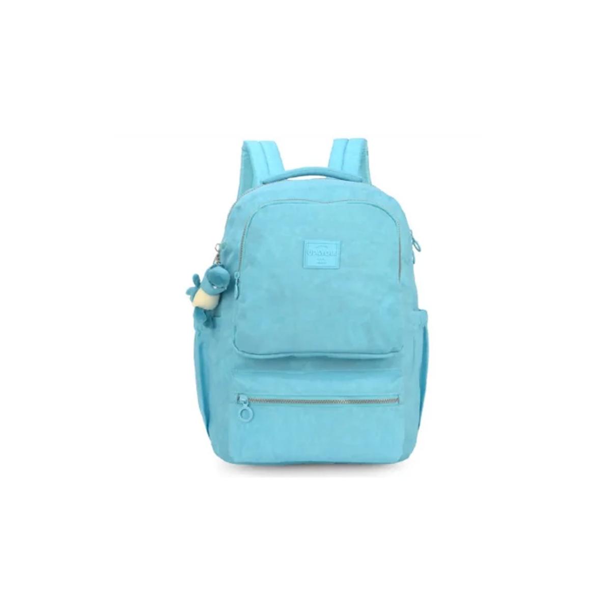 Imagem 1 do produto Mochila Juvenil Costas Crinkle Laptop Turquesa Up4you