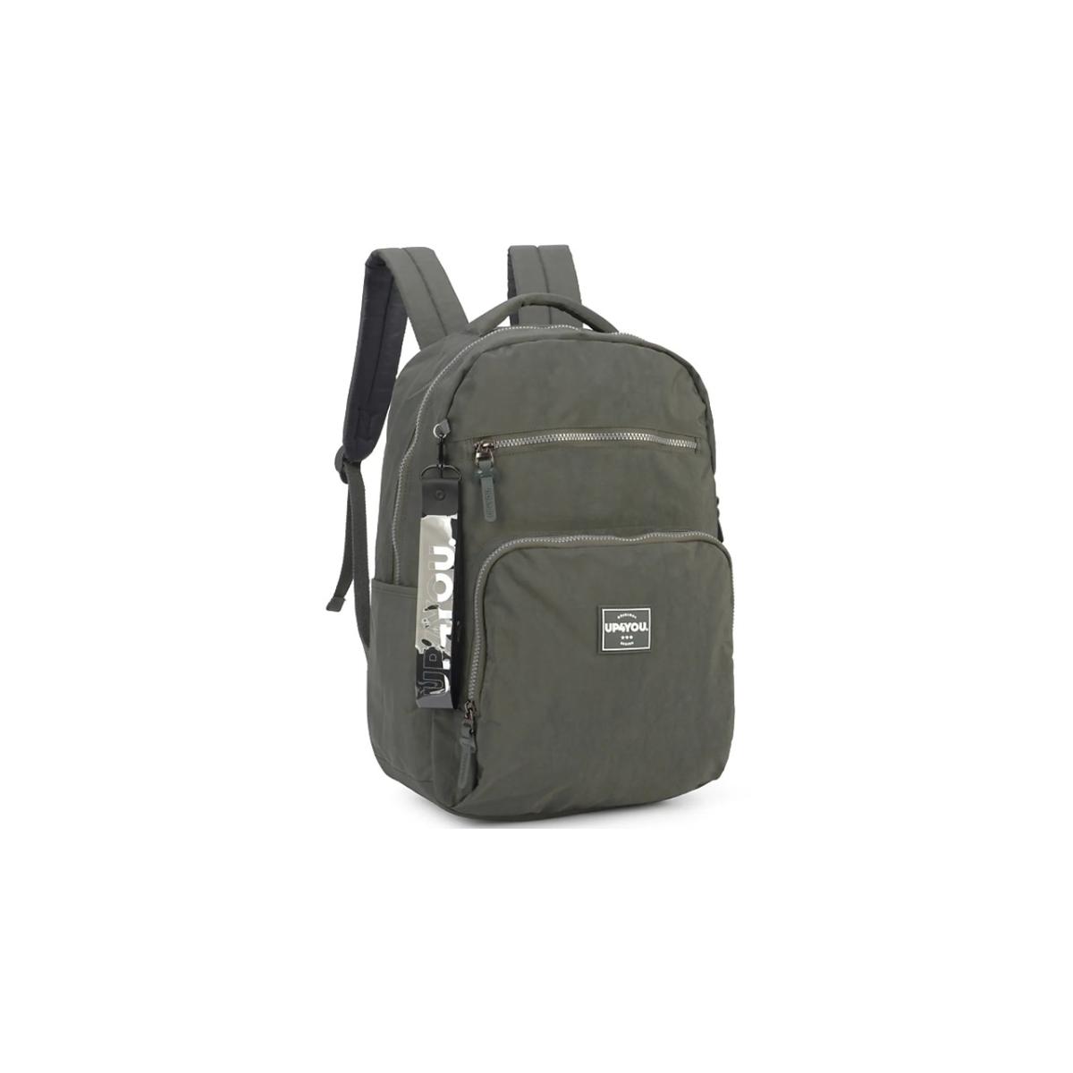 Imagem 2 do produto Mochila Escolar Crinkle  Notebook  Cinza Up4you