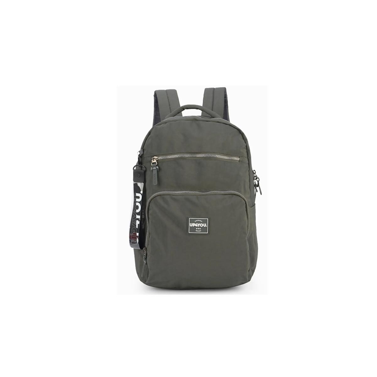 Imagem 1 do produto Mochila Escolar Crinkle  Notebook  Cinza Up4you