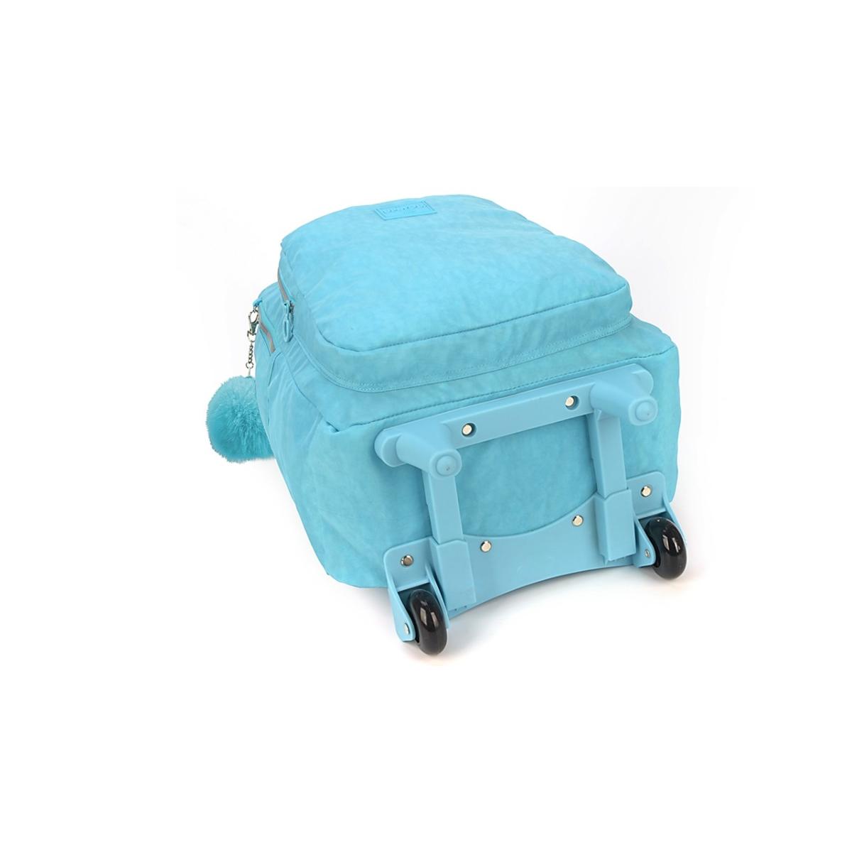Imagem 6 do produto Mochila Juvenil Rodinha Turquesa Up4you