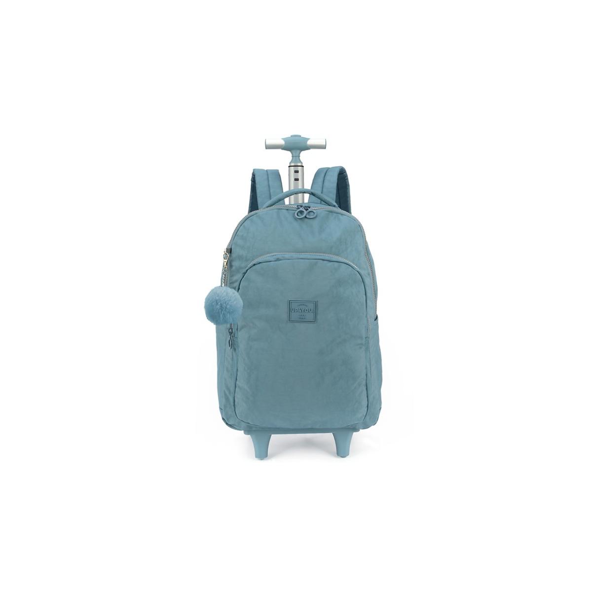 Imagem 1 do produto Mochila Escolar Rodinha Azul Petróleo Up4you