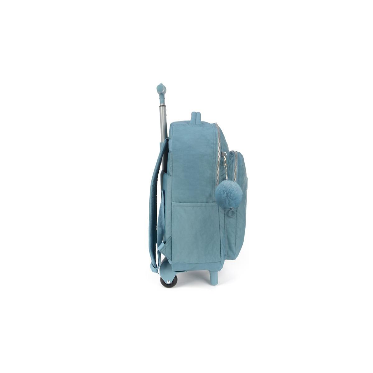 Imagem 3 do produto Mochila Escolar Rodinha Azul Petróleo Up4you