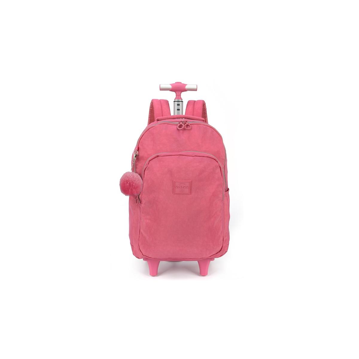 Imagem 1 do produto Mochila Juvenil Rodinha Chaveiro Vinho Up4you