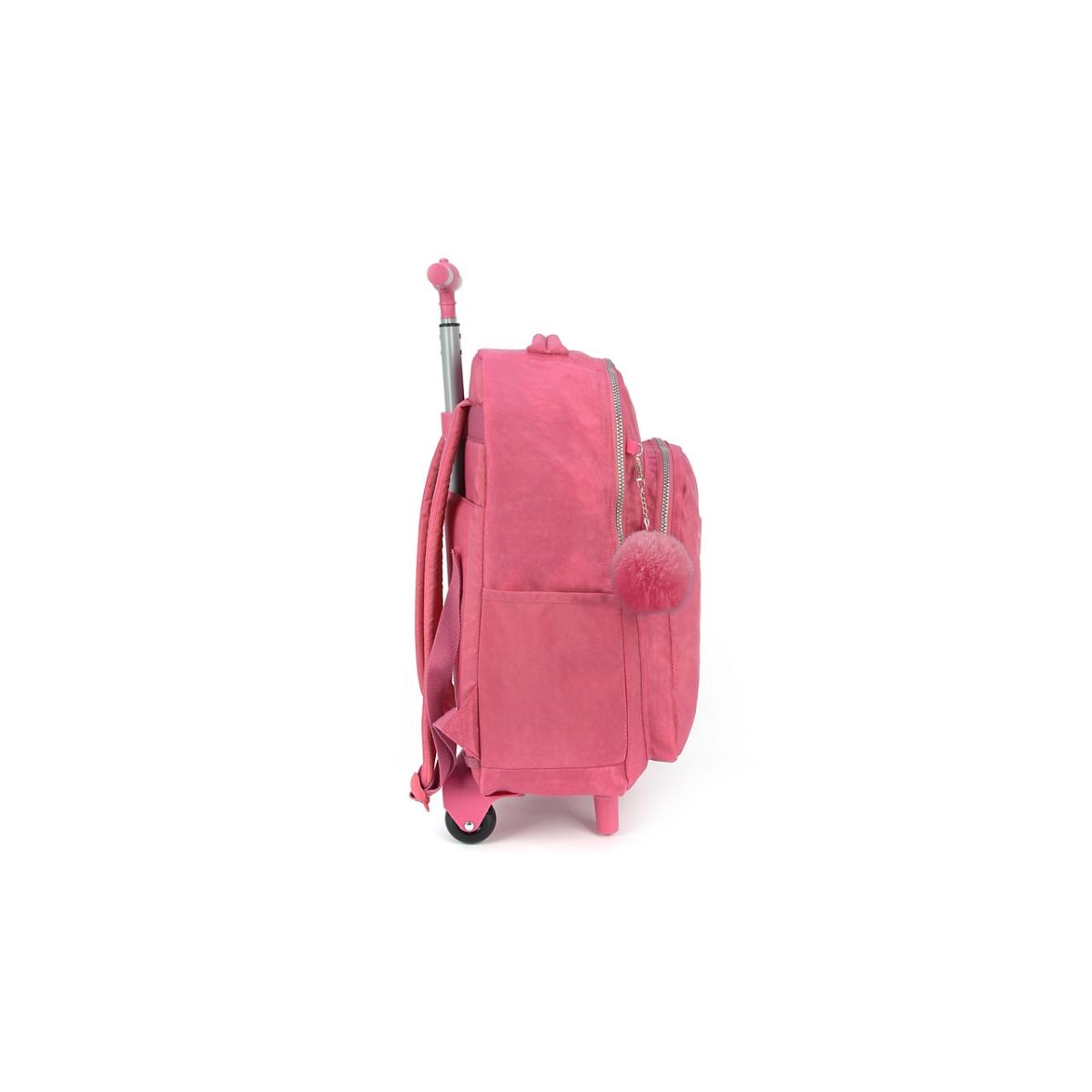 Imagem 3 do produto Mochila Juvenil Rodinha Chaveiro Vinho Up4you