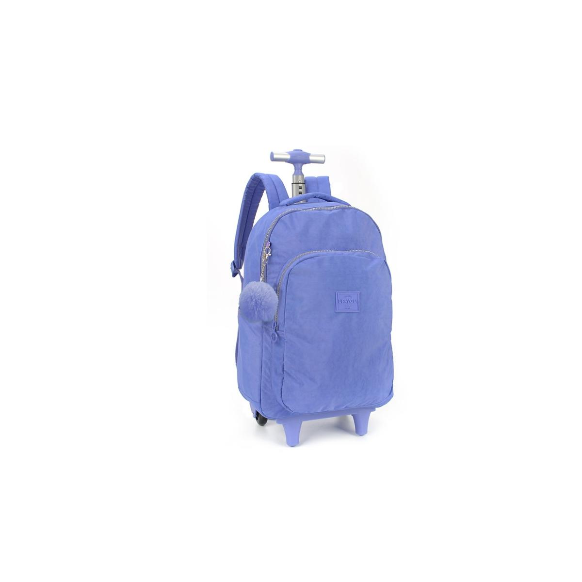 Imagem 2 do produto Mochila Escolar Juvenil Rodinha Violeta Up4you