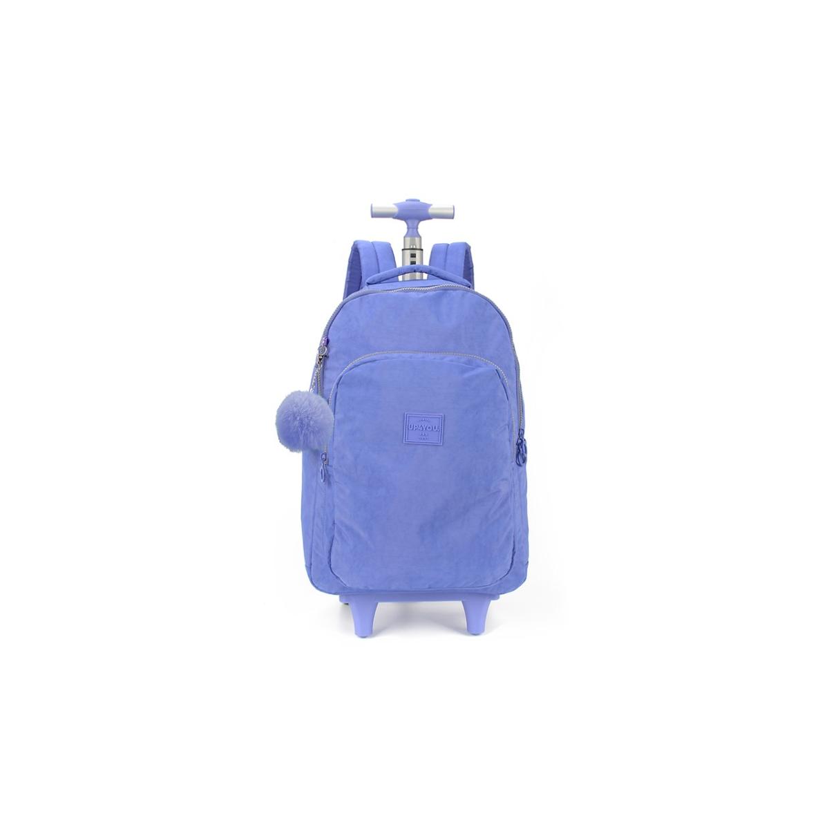 Imagem 1 do produto Mochila Escolar Juvenil Rodinha Violeta Up4you