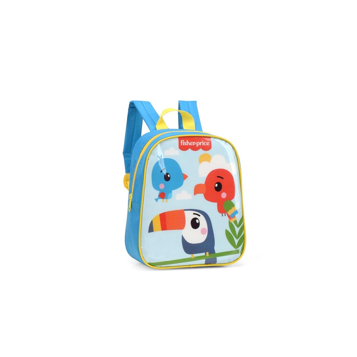 Imagem 2 do produto Mini Mochila Escolar Infantil Azul/Amarelo Fisher-Price