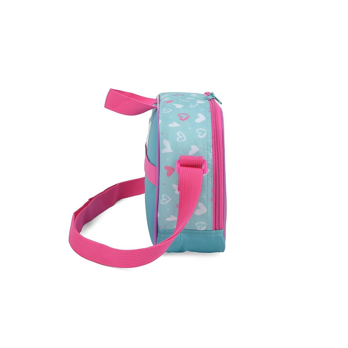 Imagem 3 do produto Lancheira Térmica Meninas Gatinha Cindy Verde/Rosa Luxcel