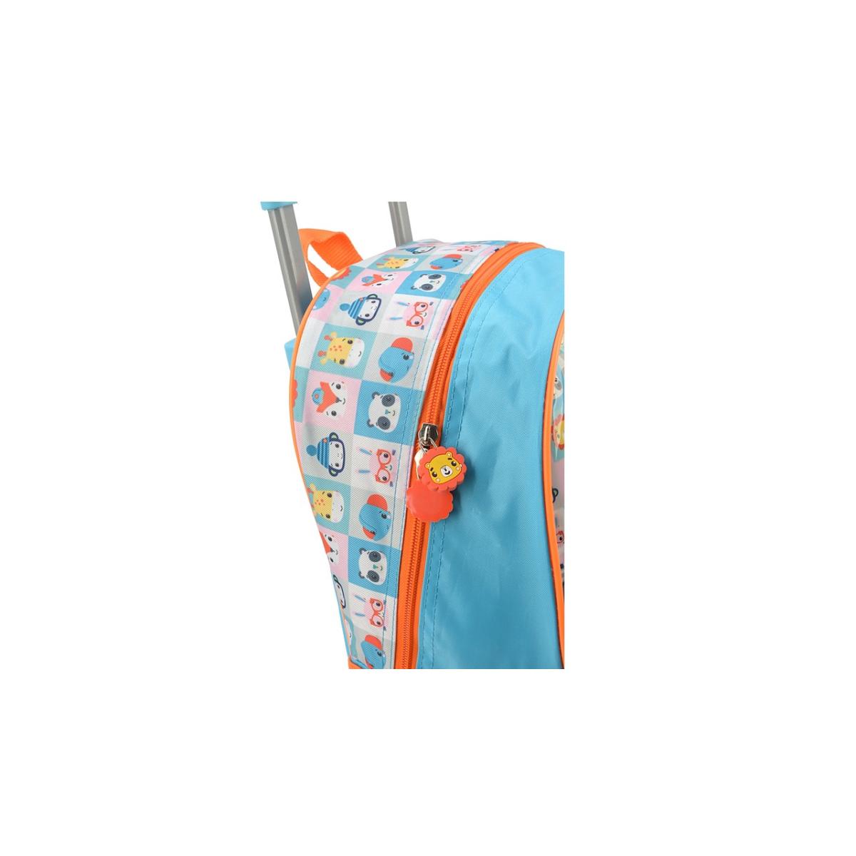 Imagem 5 do produto Mochila Pré-escolar Rodinha Azul/Laranja Fisher-price