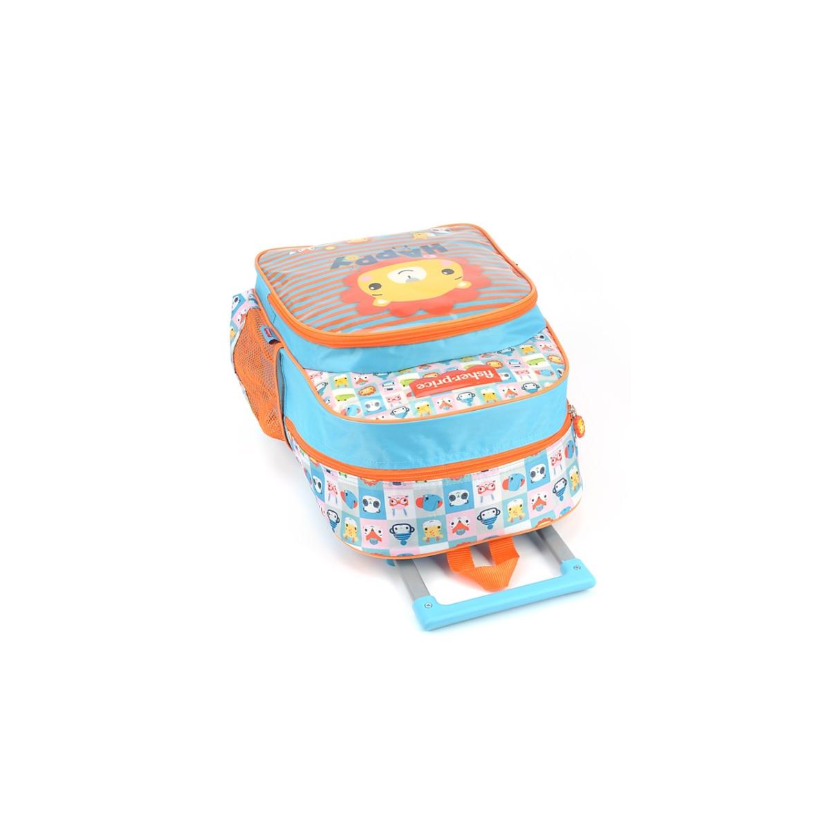 Imagem 7 do produto Mochila Pré-escolar Rodinha Azul/Laranja Fisher-price