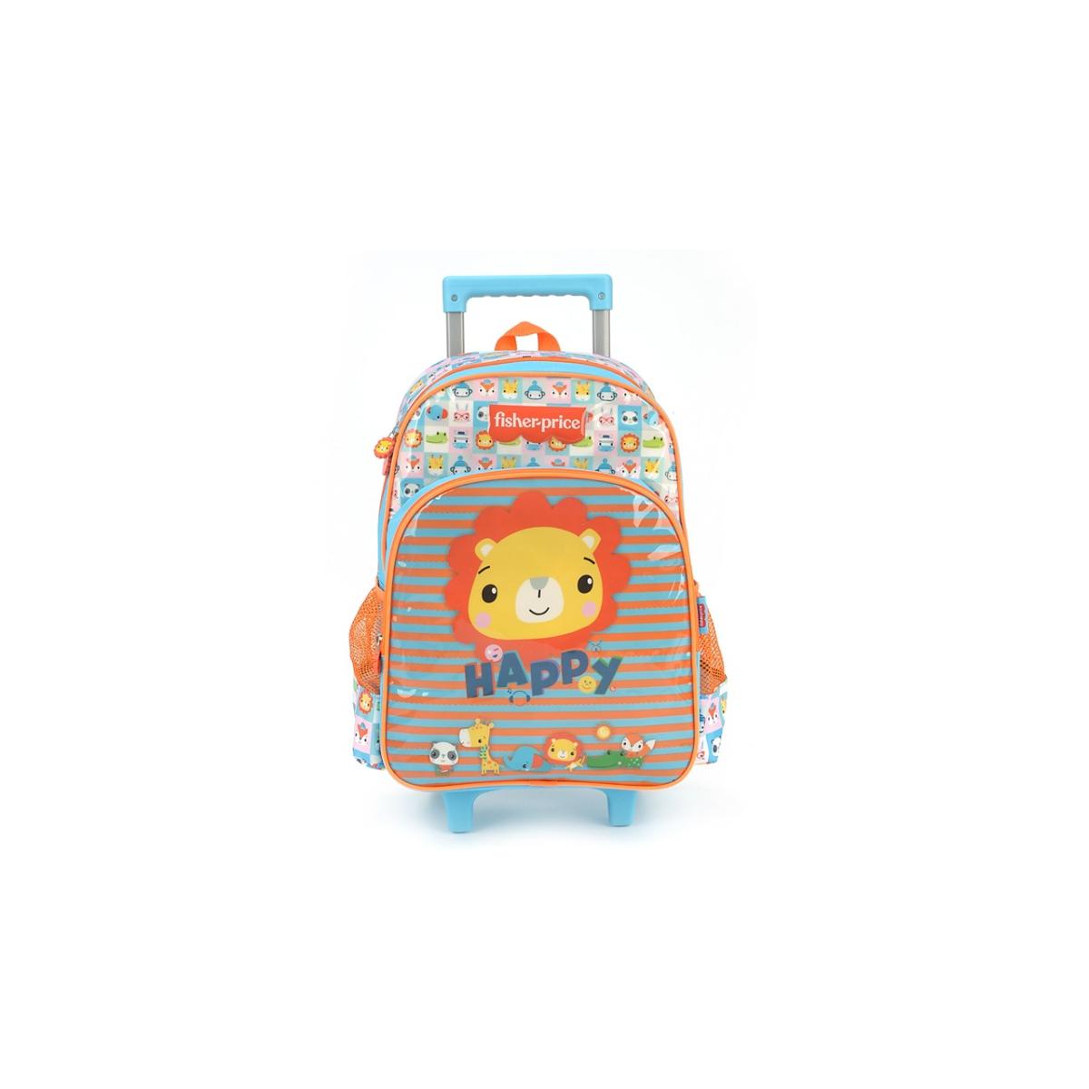 Imagem 1 do produto Mochila Pré-escolar Rodinha Azul/Laranja Fisher-price