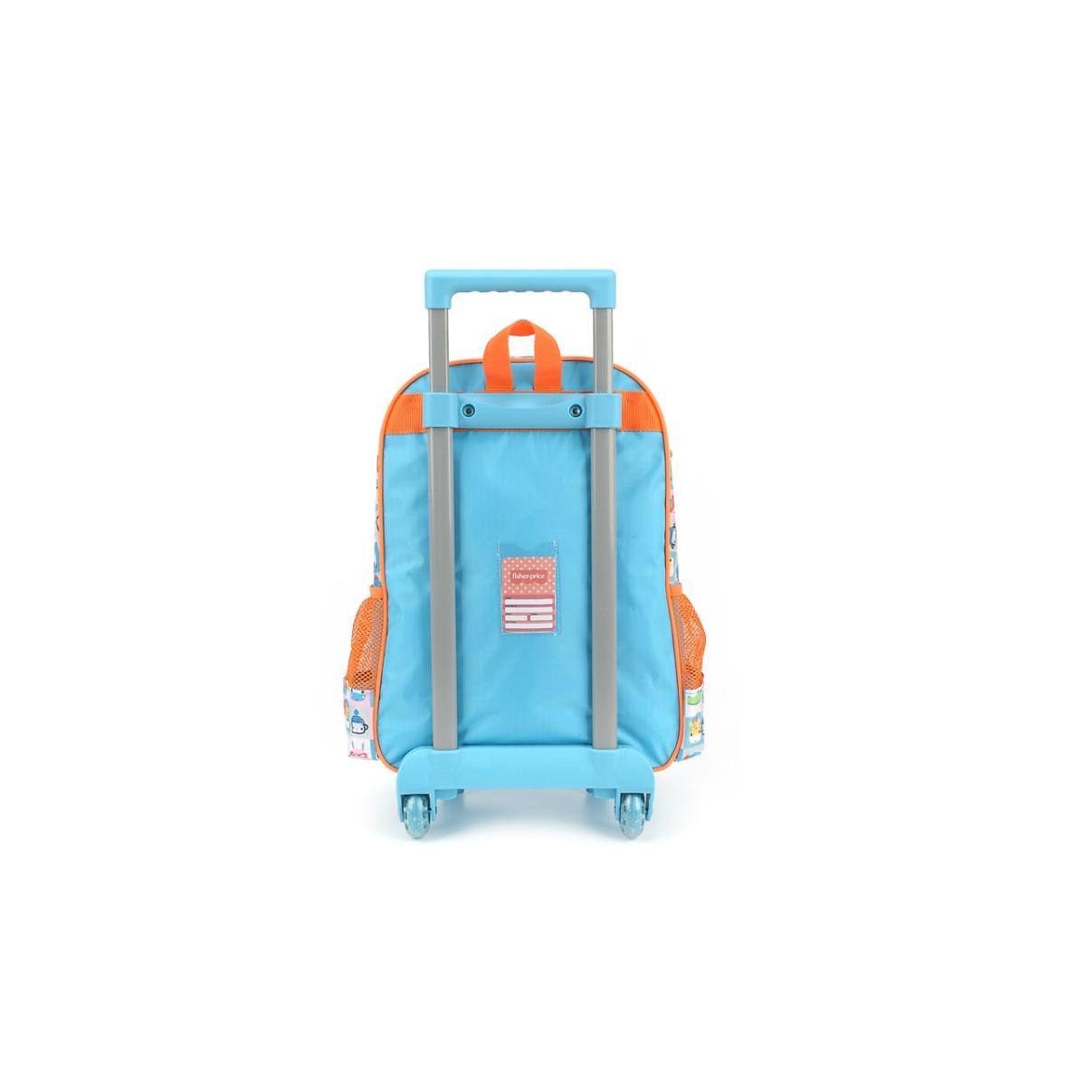 Imagem 4 do produto Mochila Pré-escolar Rodinha Azul/Laranja Fisher-price