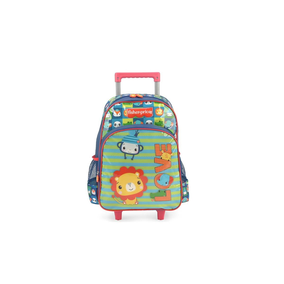 Imagem 1 do produto Mochila Rodinha Pré-escolar Azul/Vermelho Fisher-Price