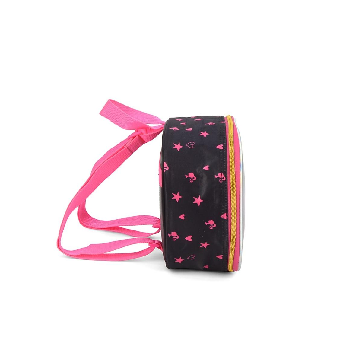 Imagem 3 do produto Lancheira Feminina Infantil Térmica Barbie Preto/Rosa Luxcel
