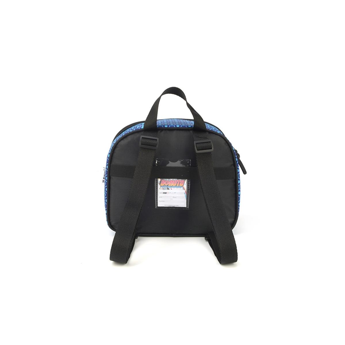 Imagem 4 do produto Lancheira Escolar Térmica Boruto Preto/Laranja Luxcel