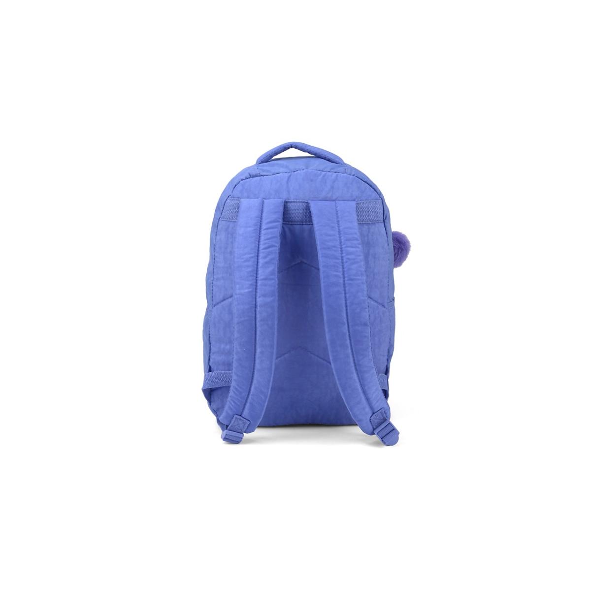 Imagem 4 do produto Mochila Juvenil Costas Chaveiro Pompom Violeta Up4you