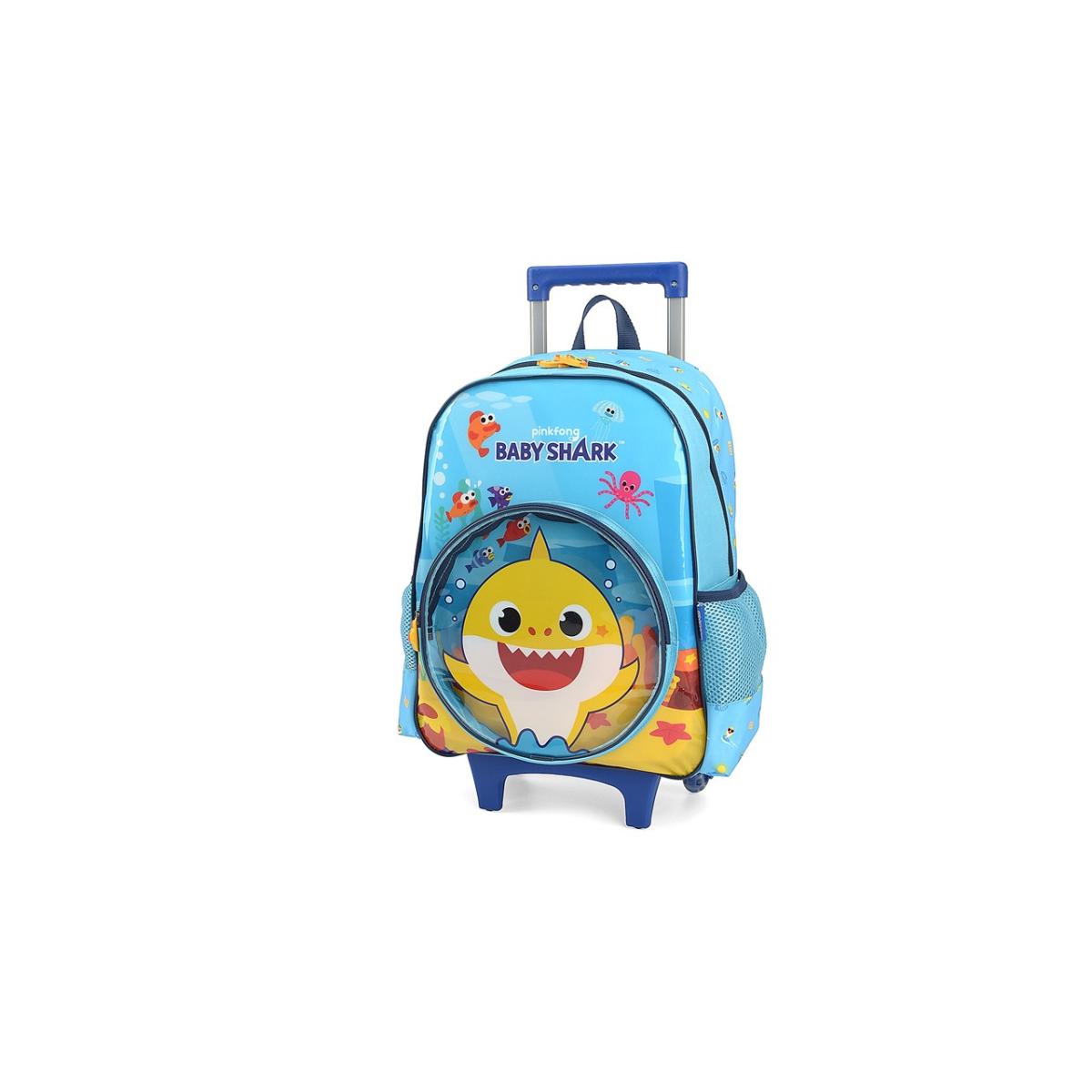 Imagem 2 do produto Mochila Baby Shark Rodinha Azul Luxcel
