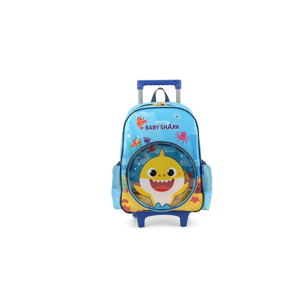 Imagem 1 do produto Mochila Baby Shark Rodinha Azul Luxcel