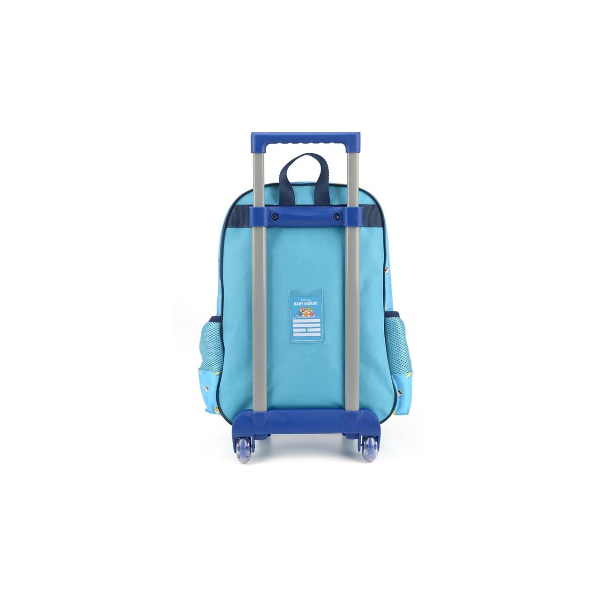 Imagem 4 do produto Mochila Baby Shark Rodinha Azul Luxcel
