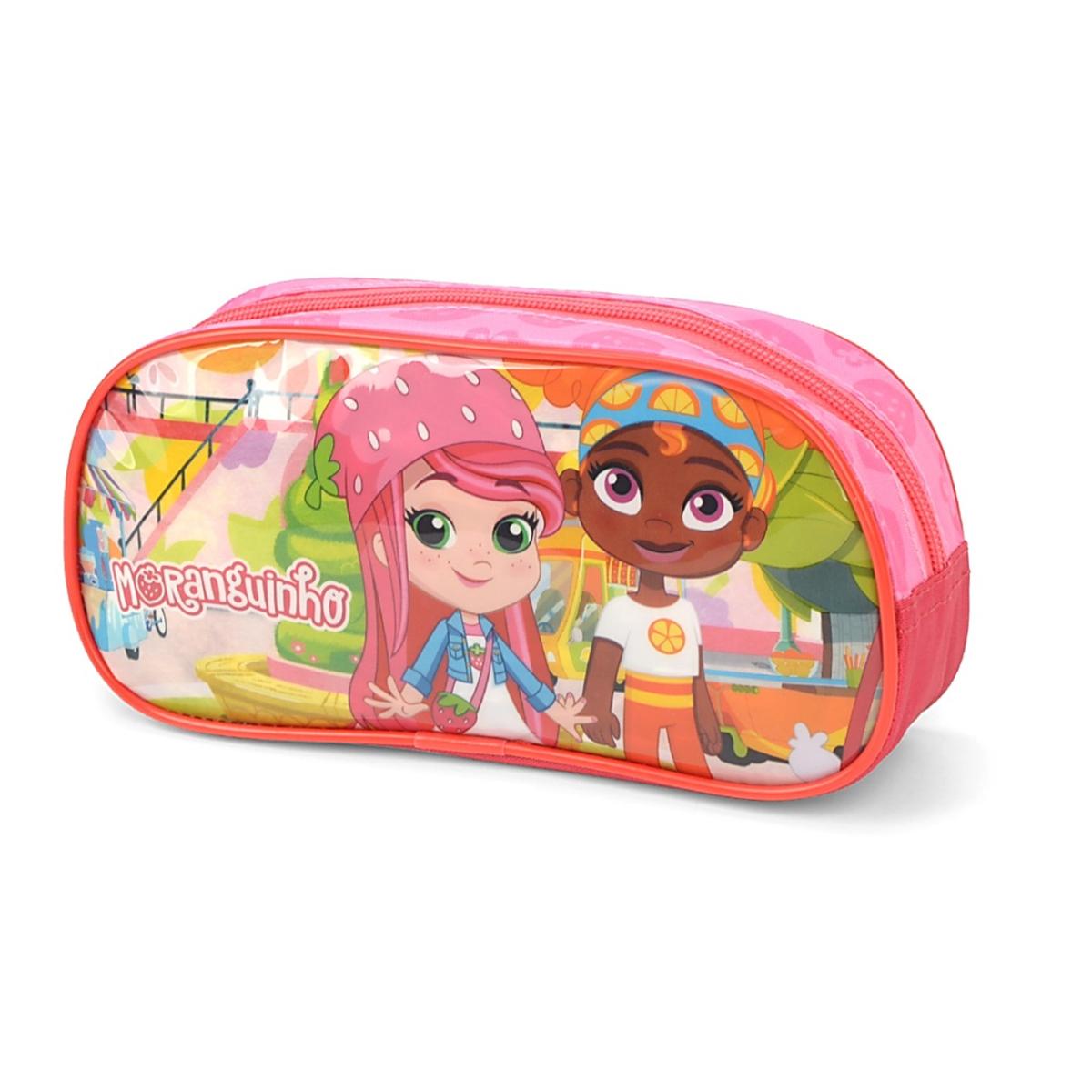 Imagem 3 do produto Estojo Infantil Feminino Moranguinho Rosa Luxcel