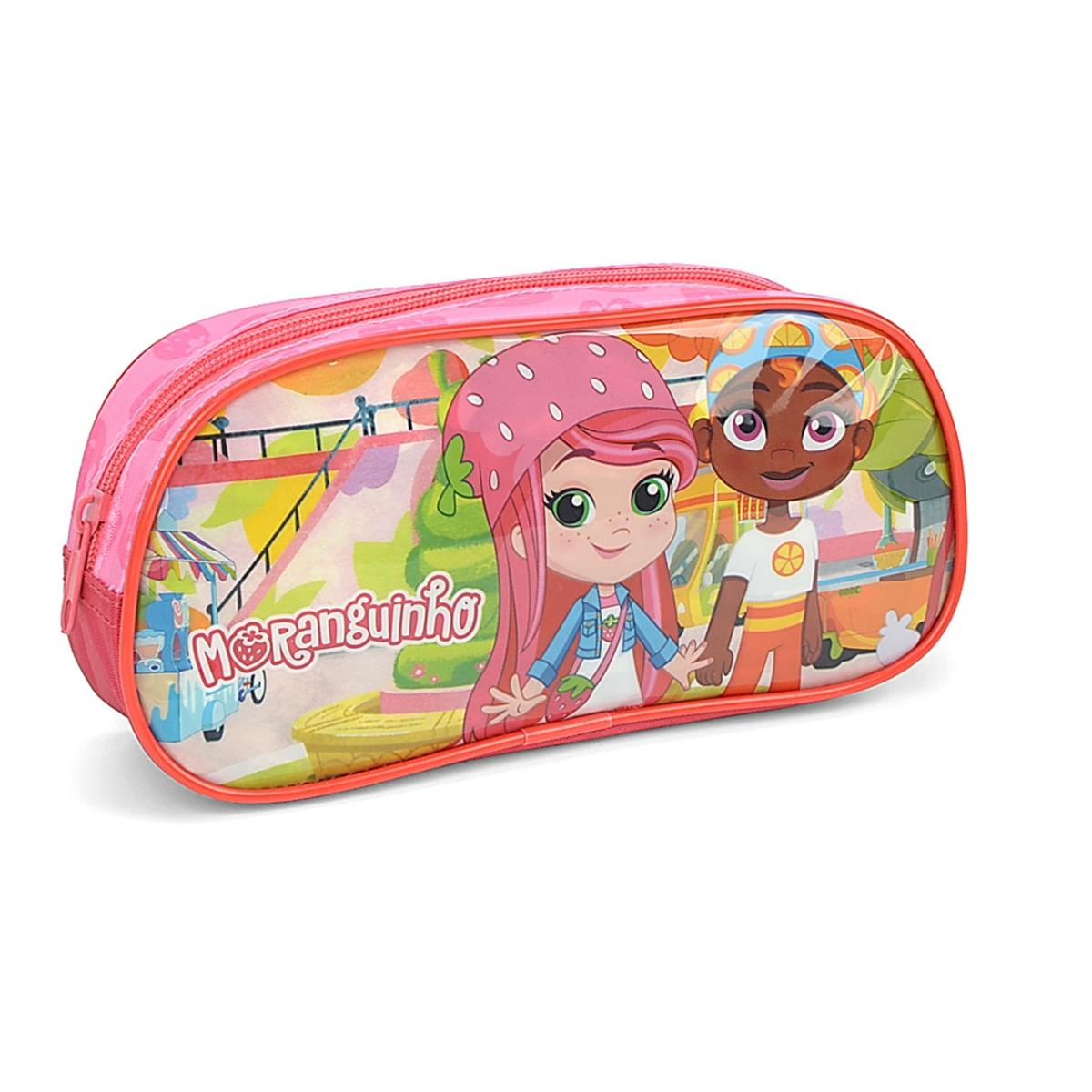 Imagem 2 do produto Estojo Infantil Feminino Moranguinho Rosa Luxcel