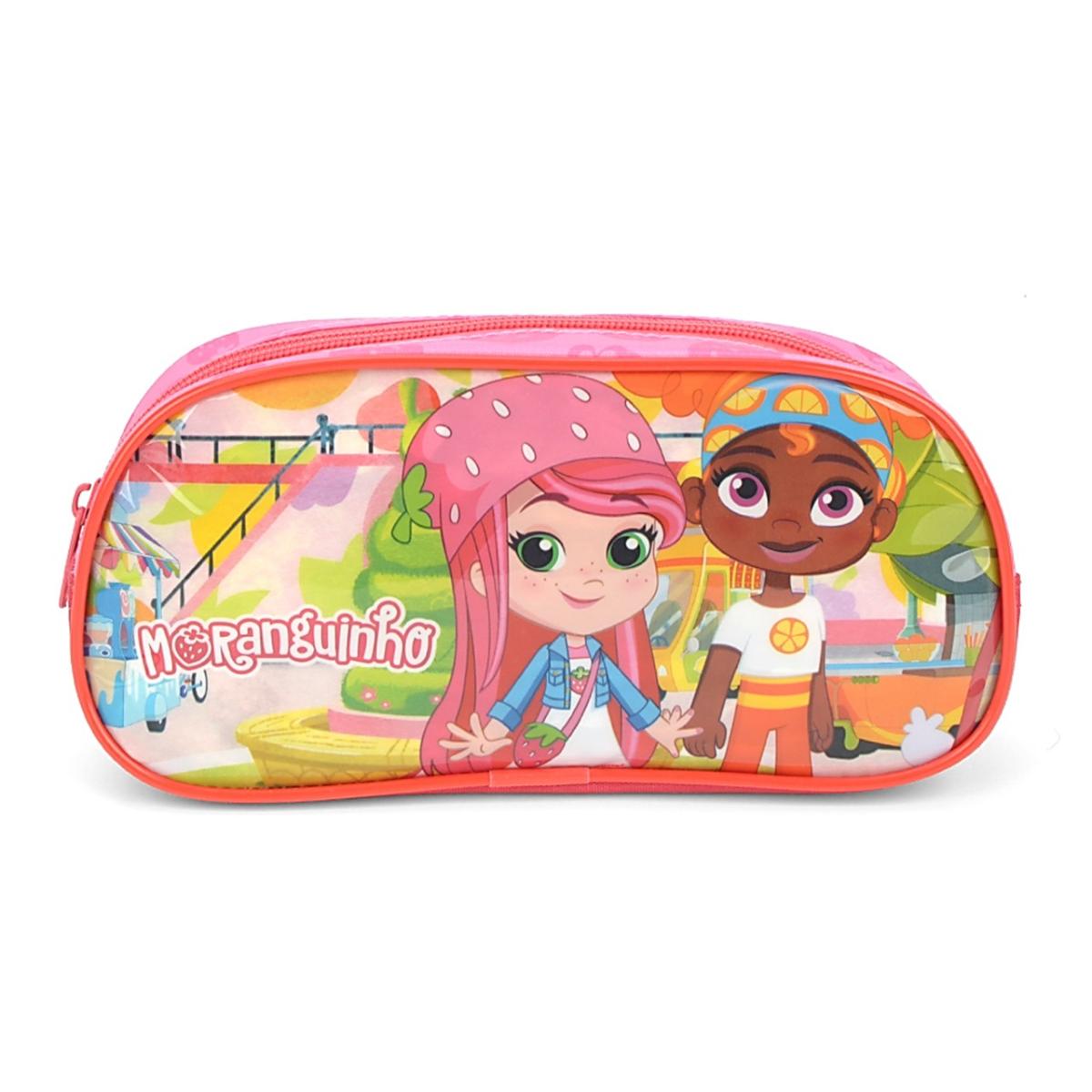 Imagem 1 do produto Estojo Infantil Feminino Moranguinho Rosa Luxcel