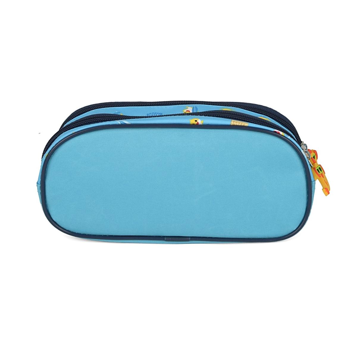 Imagem 5 do produto Estojo Infantil Baby Shark Duplo Azul Claro Luxcel