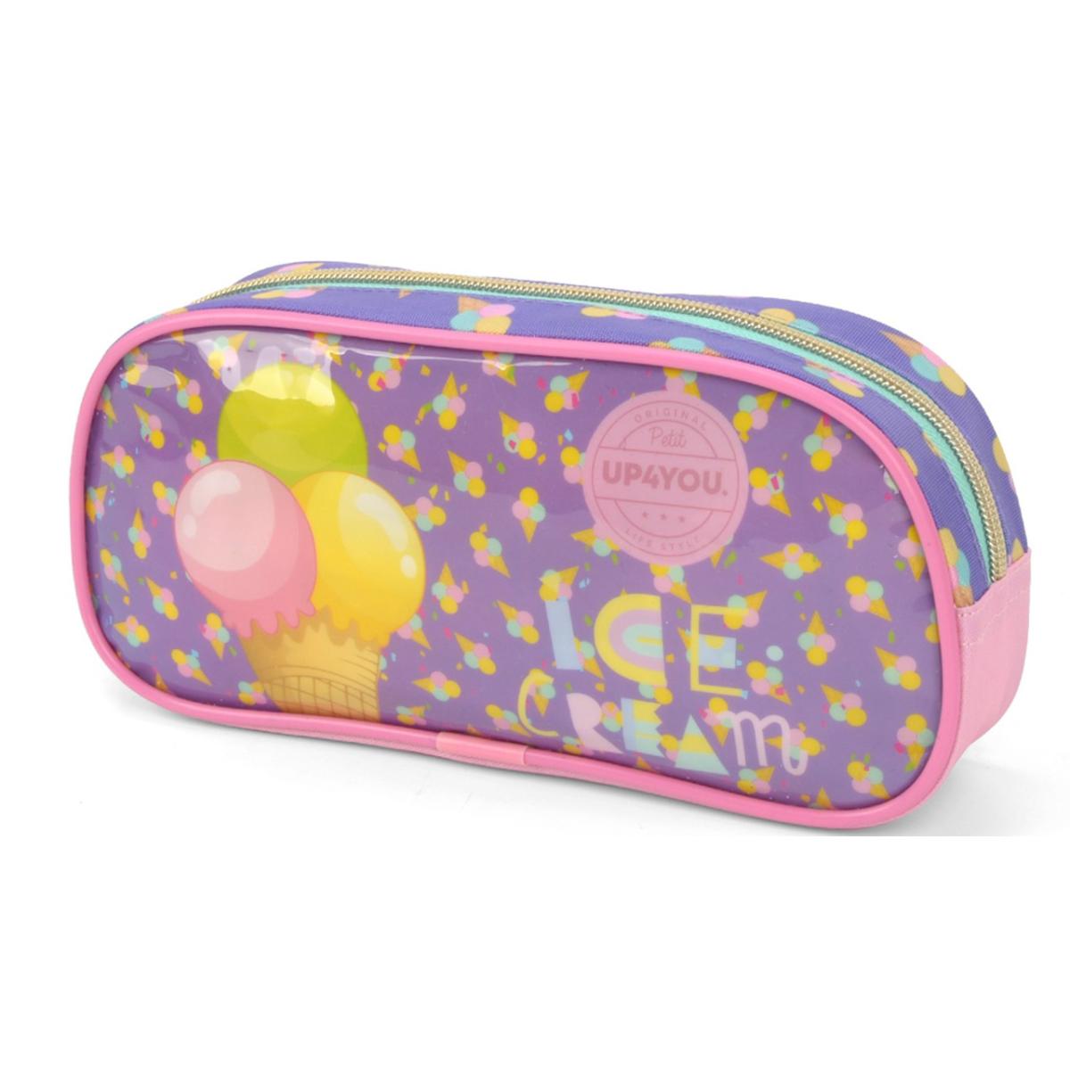Imagem 2 do produto Estojo Infantil Feminino Ice Cream Rosa Up4you