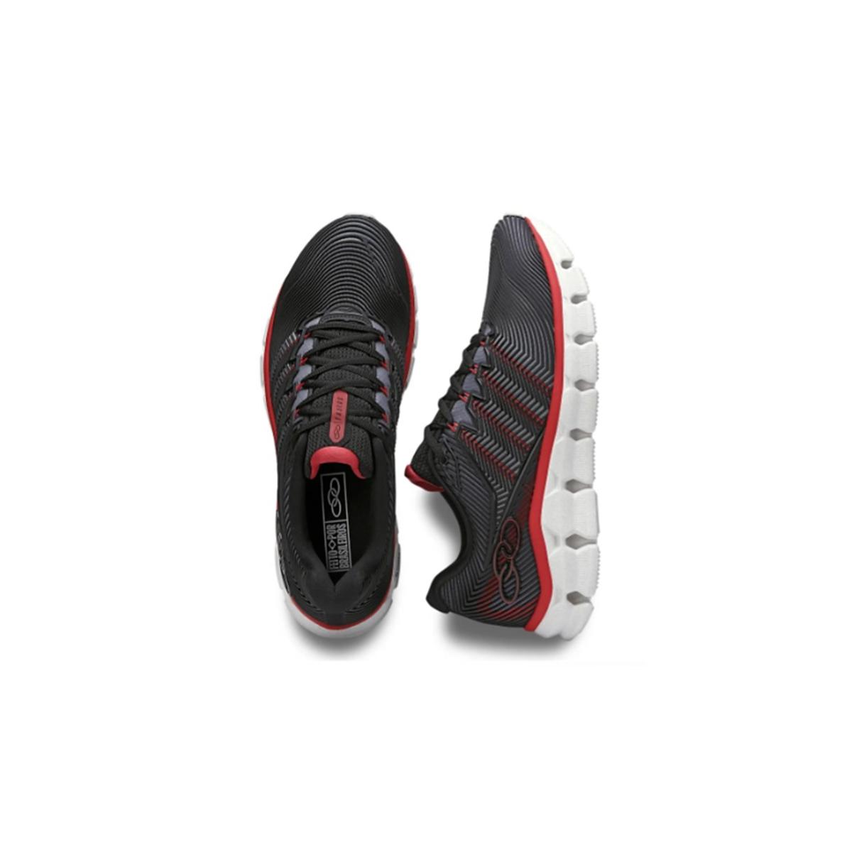 Imagem 3 do produto Tênis Esportivo Masculino Taurus Preto/Vermelho Olympikus