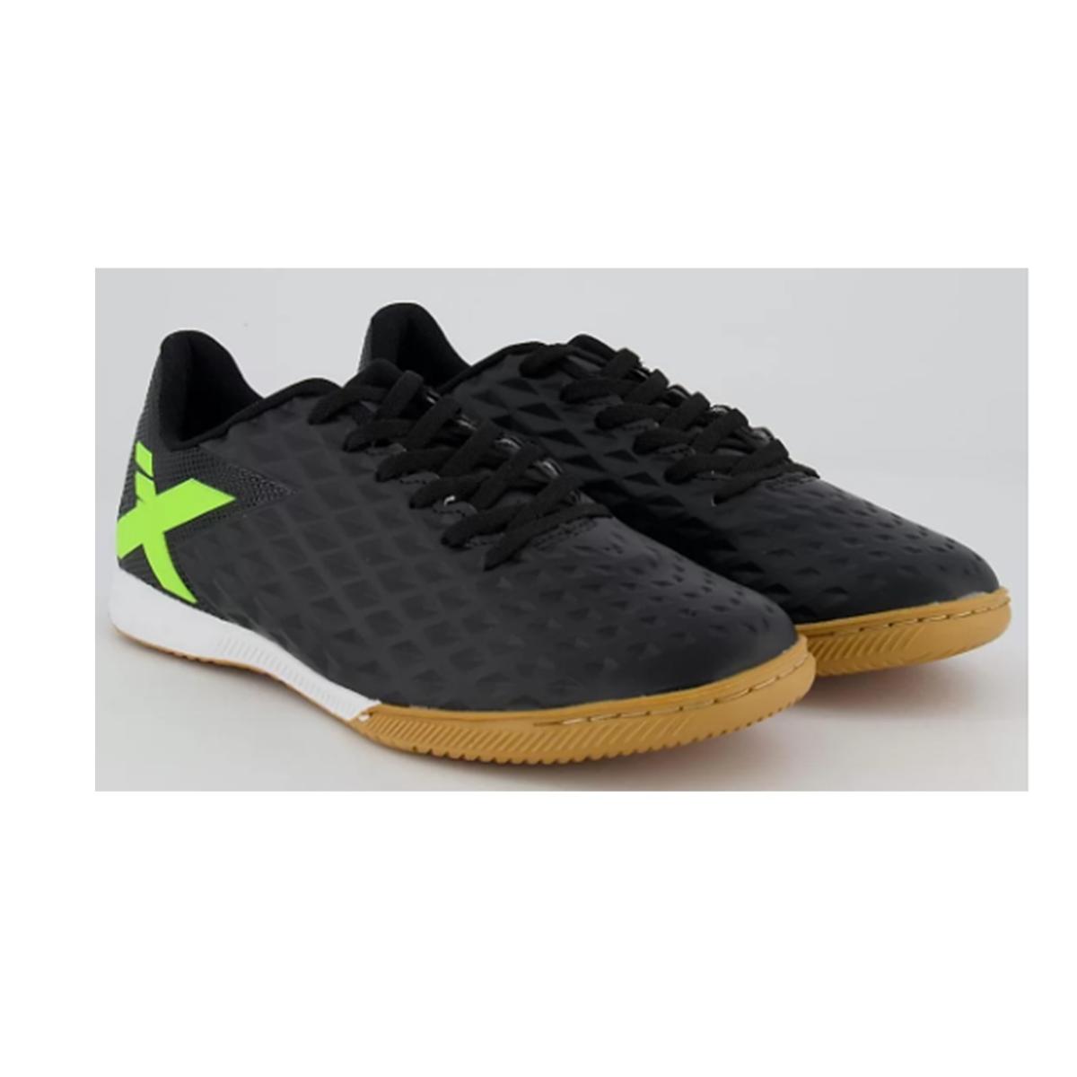 Imagem 2 do produto Chuteira Futsal Genio III Preto/Lima Oxn