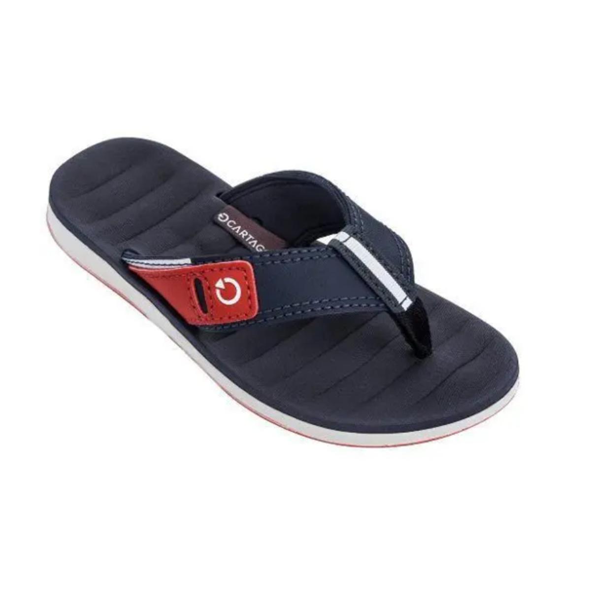 Imagem 1 do produto Chinelo Masculino Dedo Malaga Azul/Vermelho Cartago