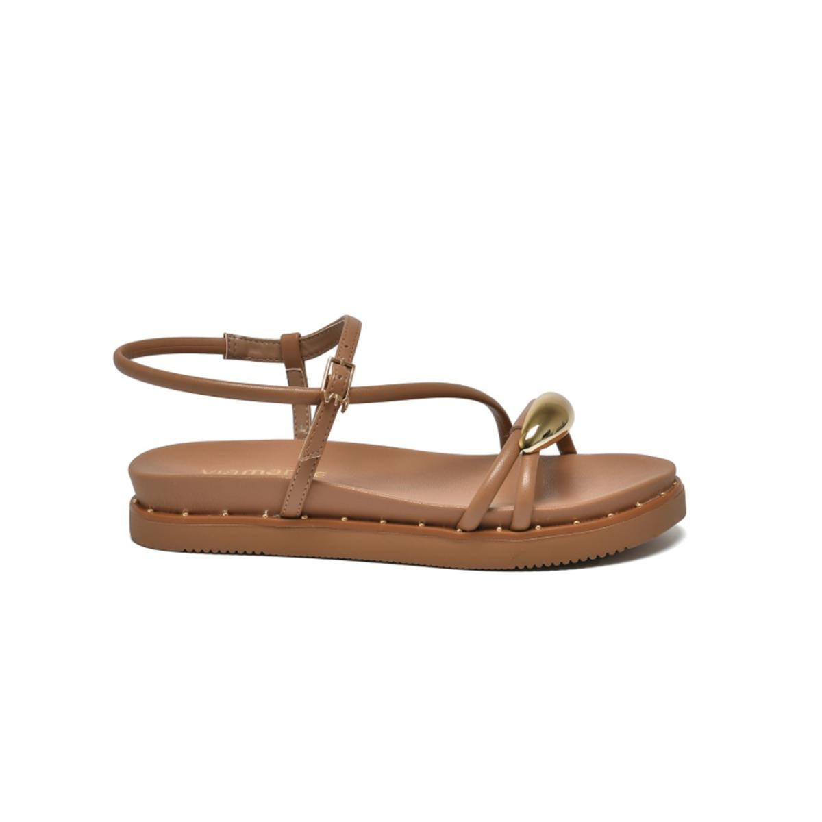 Imagem 2 do produto Sandália Flatform Detalhe Metal Via Marte 022138