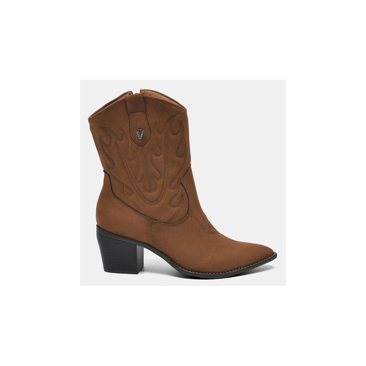 Imagem 1 do produto Bota Western Feminina Salto Bloco Via Marte 022533