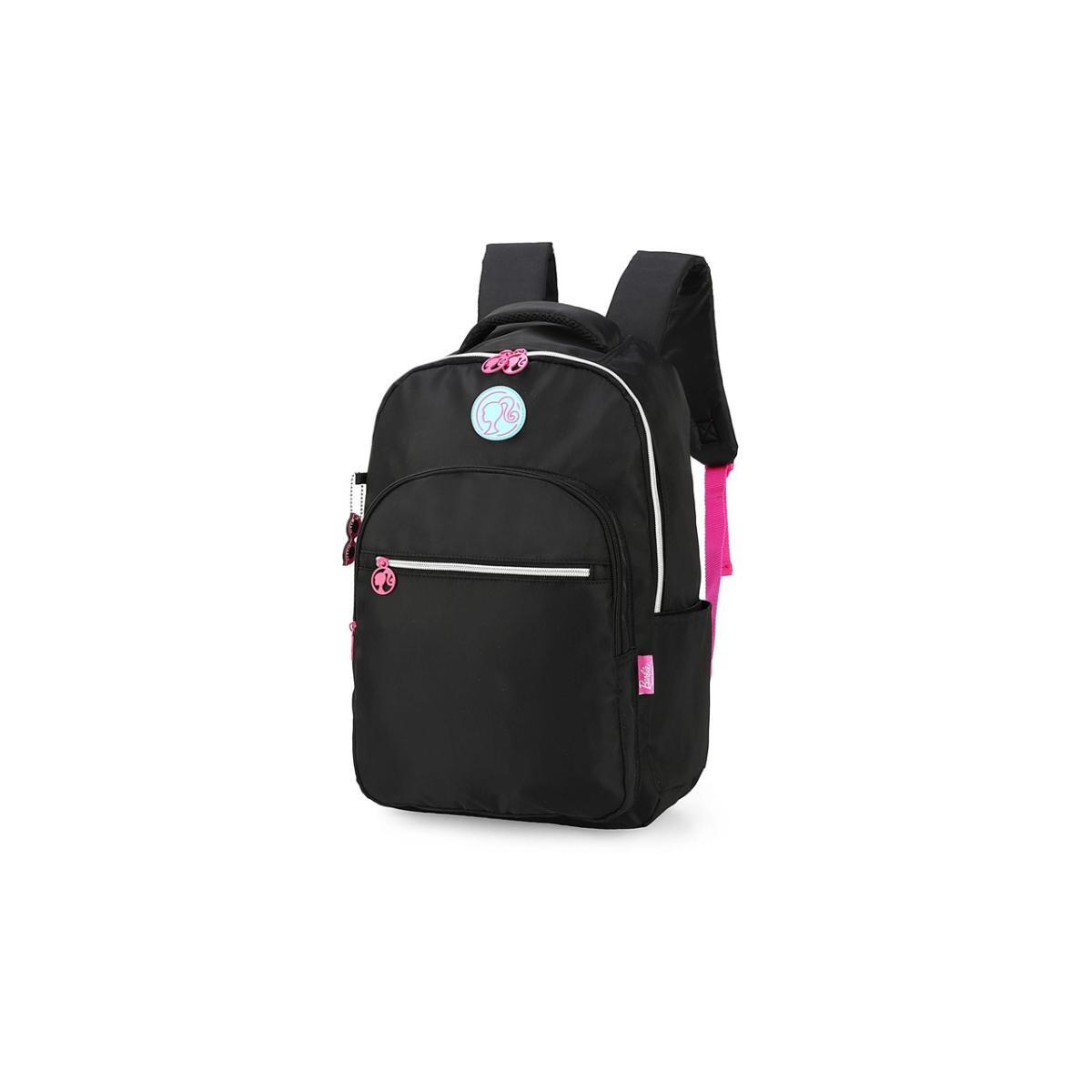 Imagem 4 do produto Mochila Barbie Juvenil Laptop Preta/Pink Luxcel