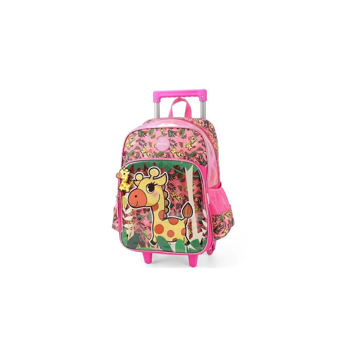 Imagem 2 do produto Mochila Rodinha Infantil Girafa Pink Up4you