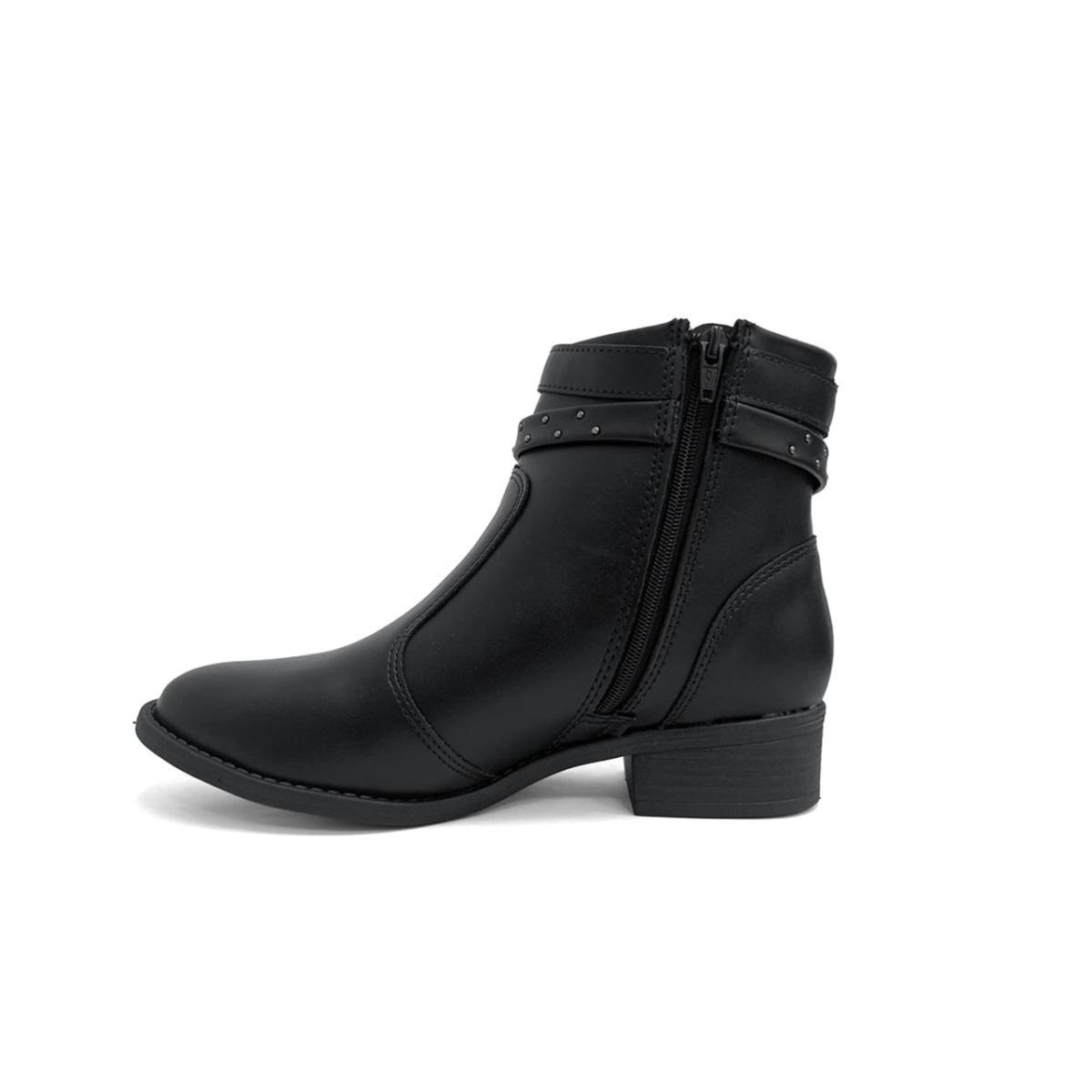 Imagem 2 do produto Bota Feminina Ultraconforto Cano Curto Fivela Modare 022757