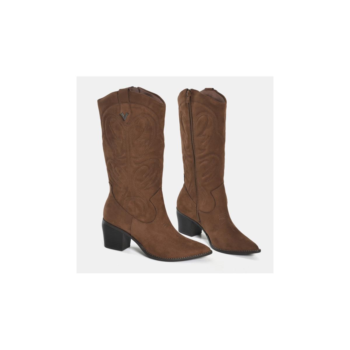 Imagem 2 do produto Bota Western Bordada Camurça Via Marte 022551