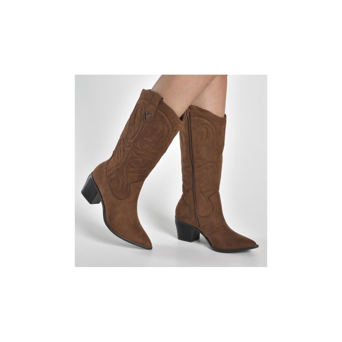 Imagem 5 do produto Bota Western Bordada Camurça Via Marte 022551