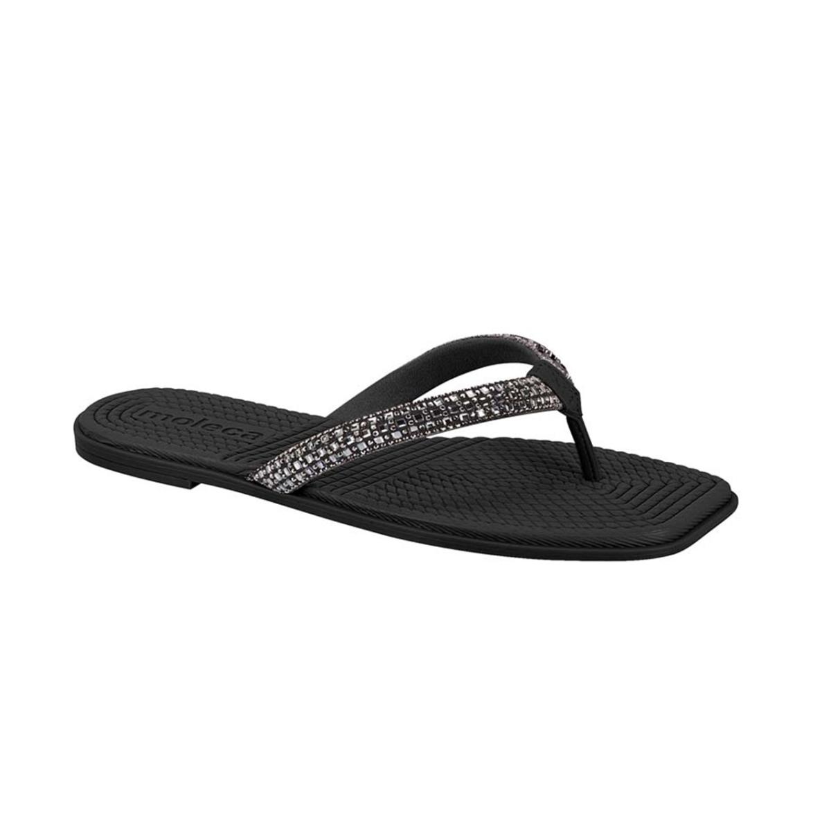 Imagem 1 do produto Chinelo Rasteiro Strass Moleca 022983