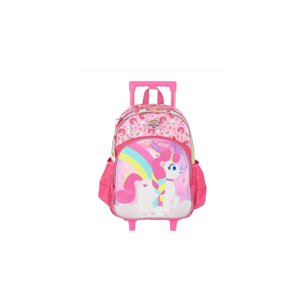 Imagem 1 do produto Mochila Rodinha Infantil Unicórnio/Arco-Íris Up4you 020228
